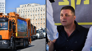 מחאת השלטון המקומי מחוץ למשרדי הממשלה בירושלים