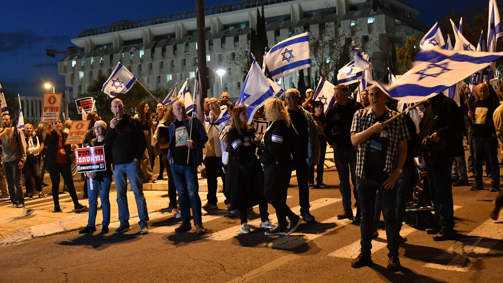 צילום: יואב דודקביץ' "מבצע חומה ומגדל" - טקס הנחת אבן הפינה למאחז הדמוקרטיה של תנועות המחאה בירושלים
