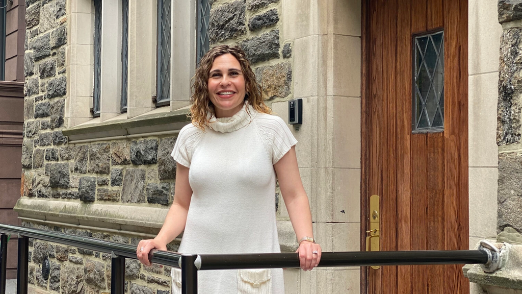 Rabbi Tracy Kaplowitz is a full-time Israel Fellow at the Stephen Wise Free Synagogue in New York City. She jokes that her job won’t be finished “until every Reform Jew is a Zionist” 