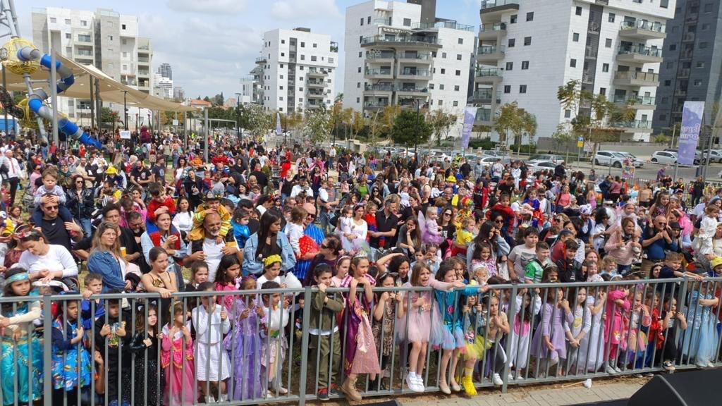 צילום: דוברות עיריית ראשון לציון חגיגות פורים בראשון לציון