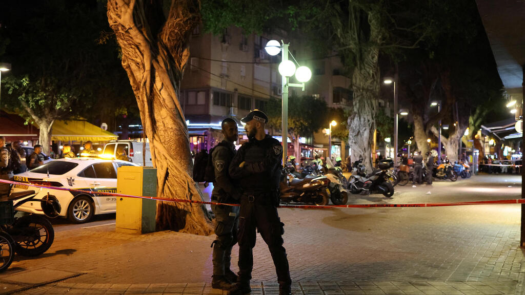 צילום: רויטרס זירת הירי בתל אביב