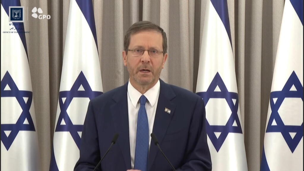 הנשיא הרצוג, הערב. "הפערים הצטמצמו מאוד" (צילום: לע"מ) נשיא המדינה יצחק הרצוג