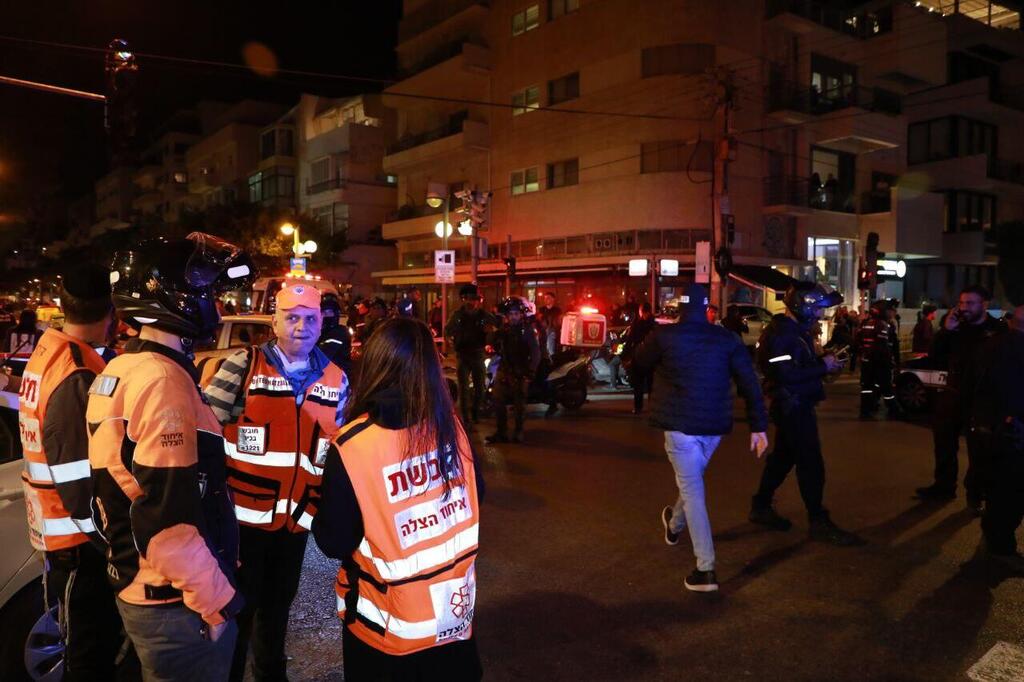 צילום: דנה קופל זירת הירי בתל אביב