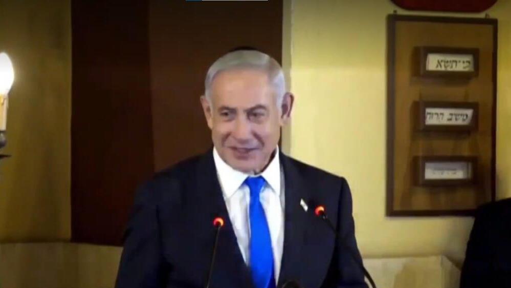 נתניהו בביקור ברומא. "מברך את כל היוזמות, כולל של הנשיא" נתניהו בנאום במהלך ביקור בבית כנסת של הקהילה היהודית ברומא