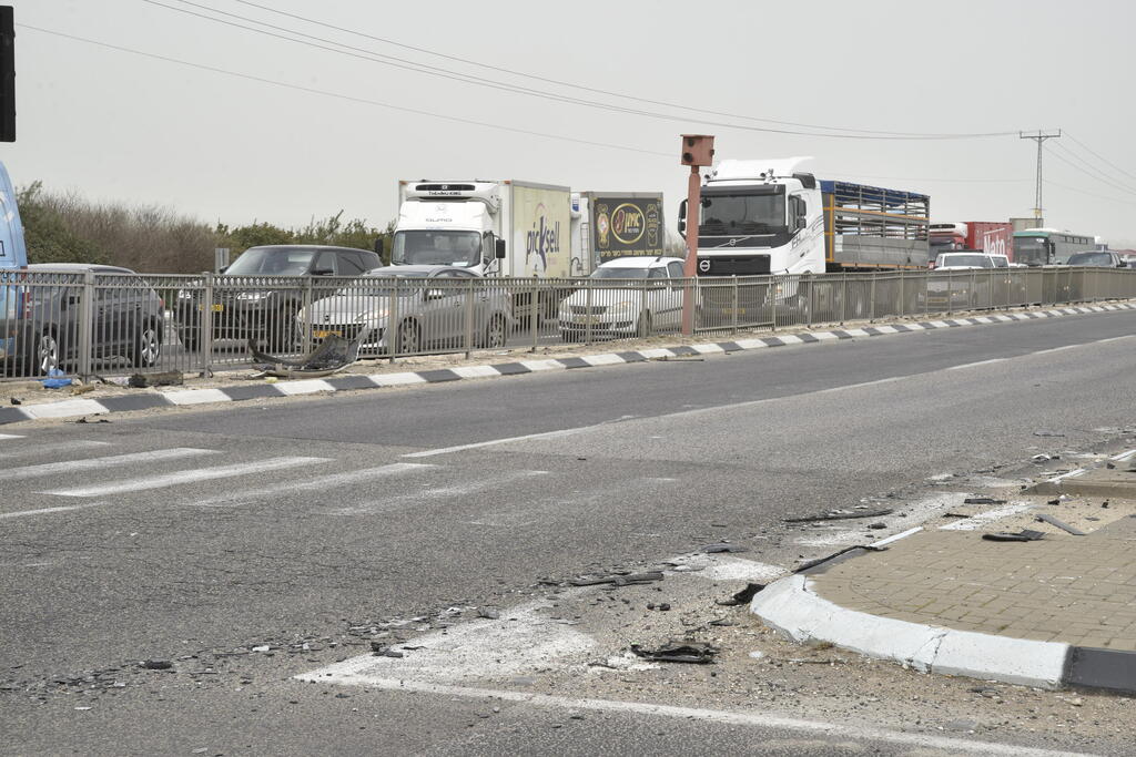 Where the Megiddo Junction attack took place (Photo: Sharon Zur) זירת הפיצוץ
