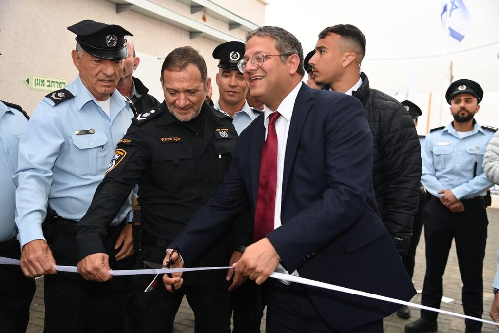 צילום: הרצל יוסף טקס פתיחת תחנת המשטרה שגב שלום