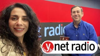 שרונה אלימלך לצד יצחק טסלר באולפן ynet radio