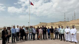 A few members of the Israeli delegation to Connect2Innovate visit Bahrain’s first oil well 