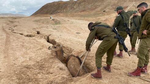 IDF soldiers rescue camel that fell into a ditch in southern Israel