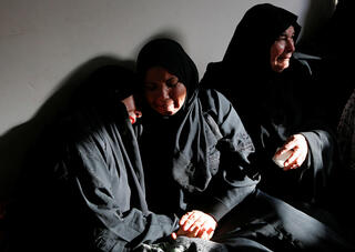 Relatives of Sabreen Abu Jazar, mourn her death 