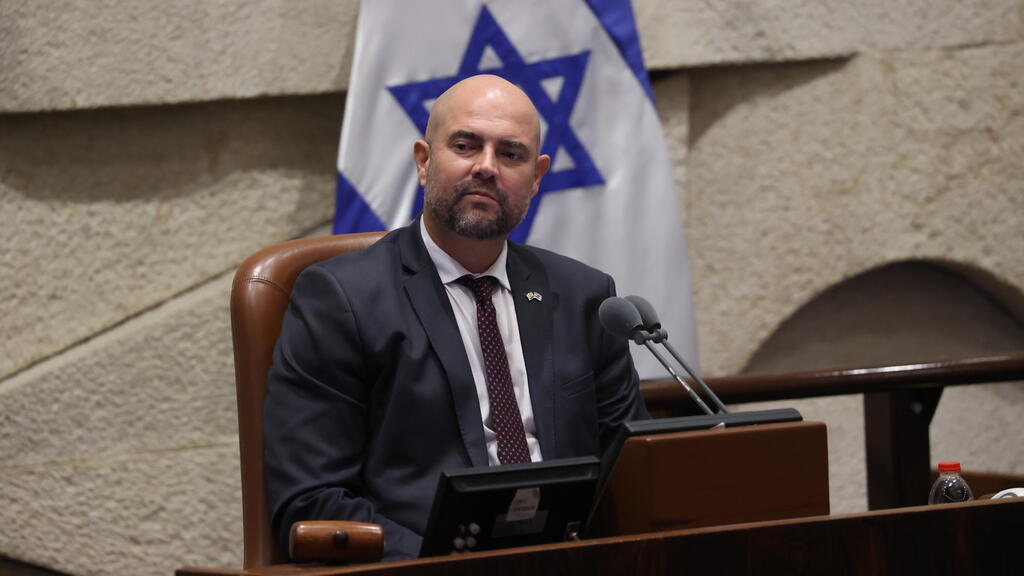 בתקופתו הוכרז על הקמת האגף לסיכול פשיעה ערבית (סי"ף). אוחנה (צילום: עמית שאבי) מליאת הכנסת