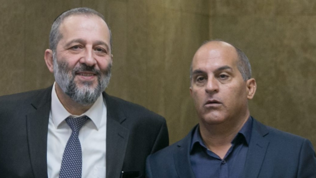 ברק סרי עם אריה דרעי. "מבחינתי הקשר הארוך היה ונגמר" (צילום: אוהד צויגנברג) ברק סרי עם אריה דרעי