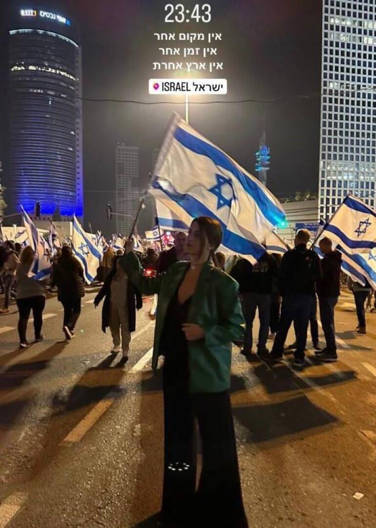 סלבס הפגנה מהפכה משפטית - 