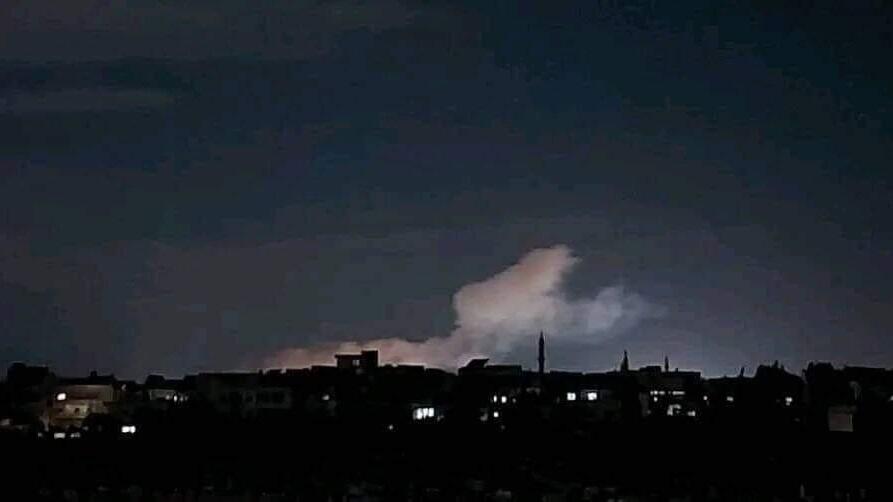 אזור התקיפה בחומס שבסוריה שיוחסה לישראל