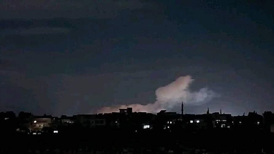 אזור התקיפה בחומס שבסוריה שיוחסה לישראל