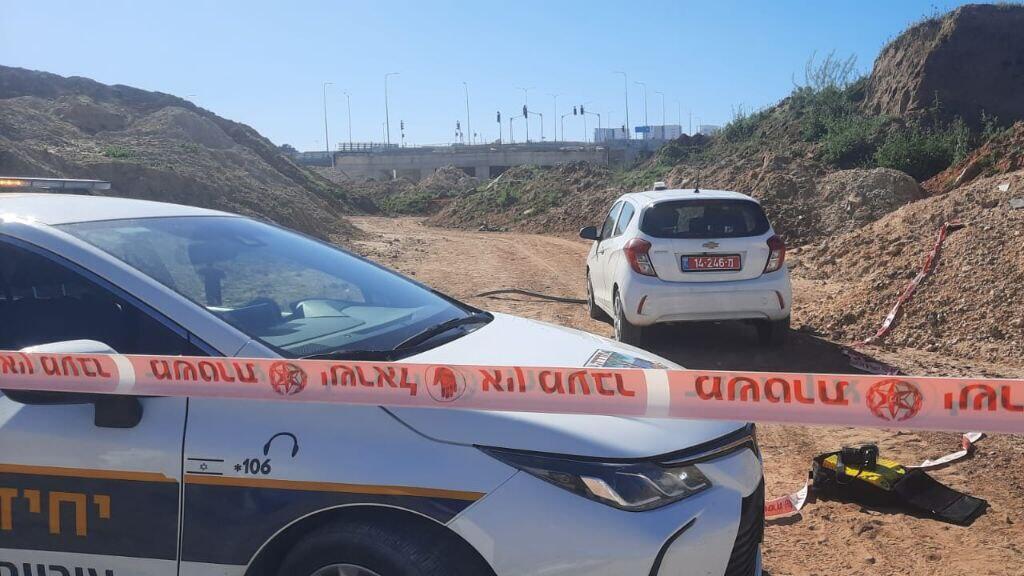 זירת האירוע באזור יער חדרה בו  נמצאה גופה של בן 63