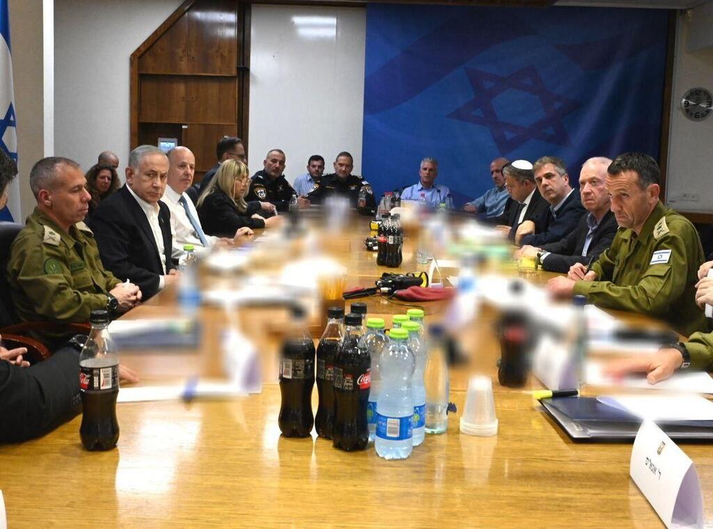 בנימין נתניהו בהערכת המצב בקבינט הביטחוני מדיני