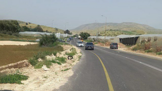 צומת חמרה בה התרחש פיגוע ירי