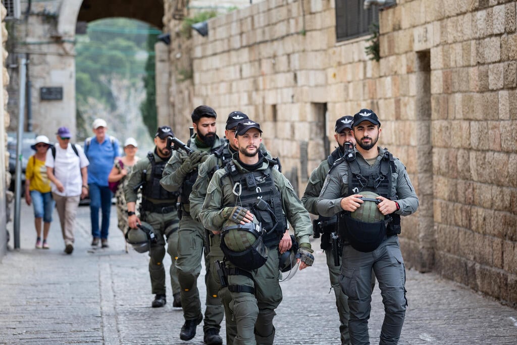 גיוס מילואים של פלוגות מג"ב (צילום: אלכס קולומויסקי ) גיוס מילואים של פלוגות מגב