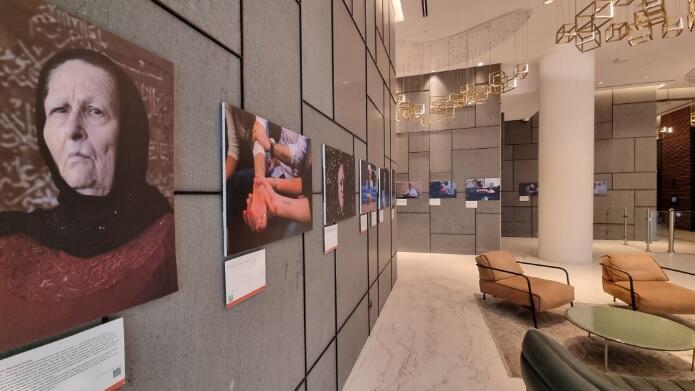 The Humans of the Holocaust exhibit at the German embassy in Tel Aviv 