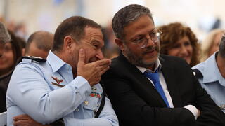 השר לביטחון לאומי איתמר בן גביר ומפכ"ל המשטרה יעקב שבתאי