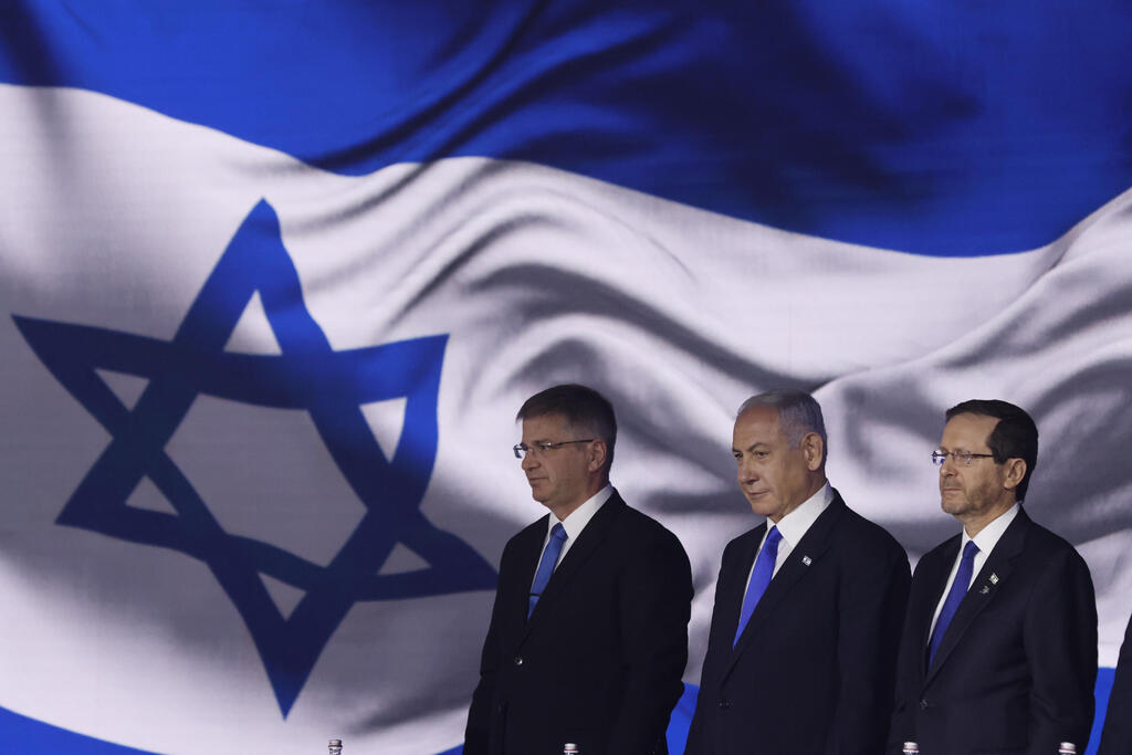 טקס פרס ישראל בשנה שעברה. "הוראת שעה, לפי צו השעה" (צילום: אוליבייה פיטוסי) טקס פרסי ישראל