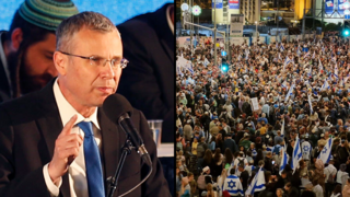 הפגנה בעד המהפכה המשפטית בירושלים הפגנה בעד המהפכה המשפטית בירושלים