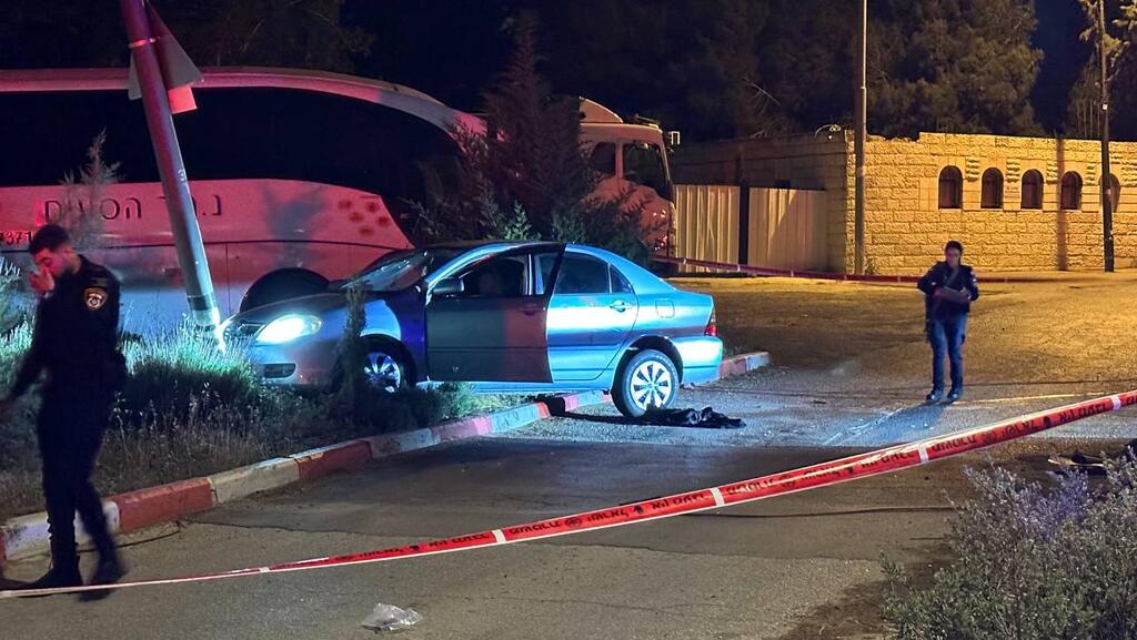 זירת הירי בירושלים (צילום: לירן תמרי) זירת האירוע