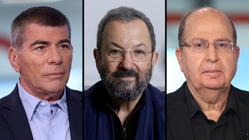 יעלון, ברק ואשכנזי (צילום: אבי מועלם, עמית שעל, הדר יואביאן) יעלון, ברק ואשכנזי