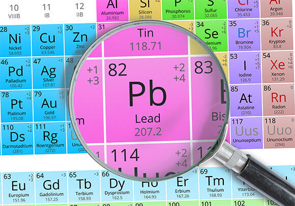 Lead has 82 protons in its nucleus, which defines its atomic number. The number of neutrons in a lead atom can vary leading to the formation of different isotopes of lead with different atomic masses 