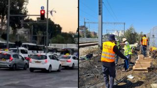 תיקון הנזקים שנגרמו בעקבות השריפה סמוך למסילת הרכבת