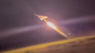 תיעוד לכאורה שהופץ ברשתות הרוסיות של שיגור רוסי רוסיה של מל