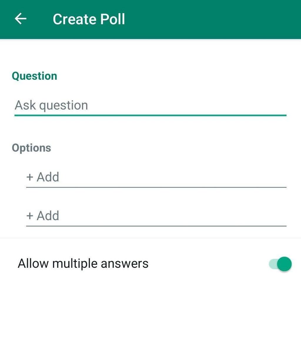 Disable multiple answers