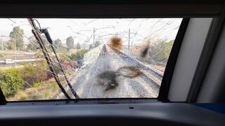תיעוד הנזק ברכבת