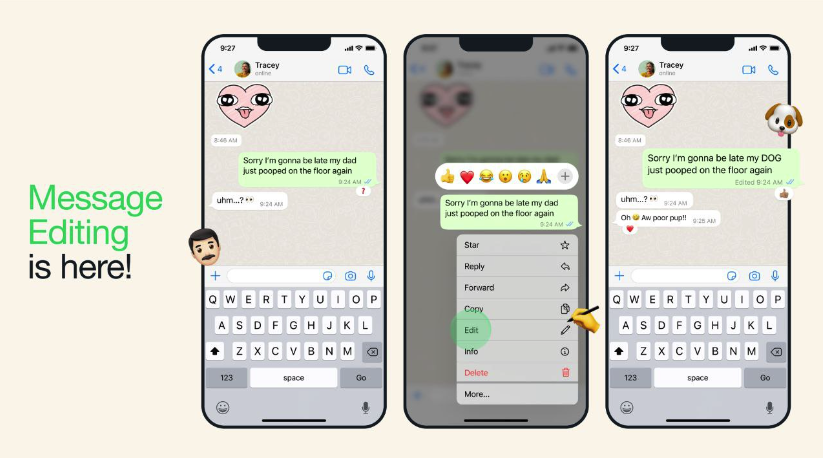 New WhatsApp feature allows editing messages after sending (Photo: Ynet) New WhatsApp feature allows editing messages after sending
