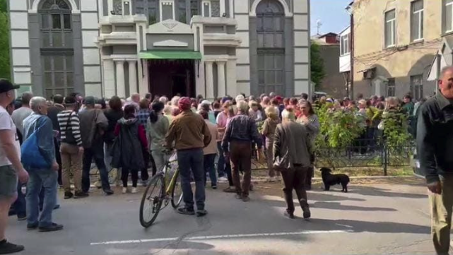 The synagogue in Kherson became a massive aid center 