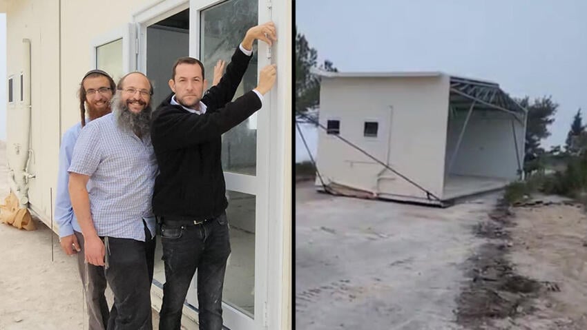 קיבלו אישור מהדרג המדיני. קביעת מזוזה בישיבת חומש החדשה יוסי דגן ישיבה חומש שהוקמה במיקום חדש באדמות מדינה