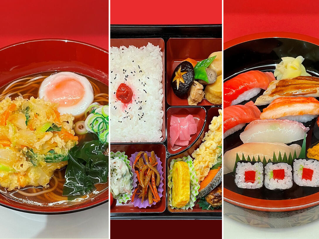 סמפורו, ויטרינת אוכל יפני של טומיטה וילהמינה פרוייקט שנעשה במיוחד לתערוכת אוכל מוזיאון העיצוב חולון