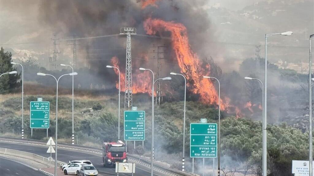 שריפה בצומת שילת