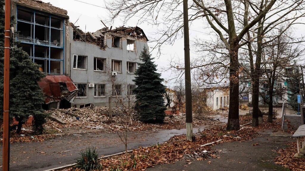 Les ruines en Ukraine après la guerre avec la Russie