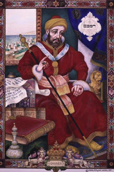 Arthur Szyk, Maimonides, New Canaan,1950, Watercolor and gouache on paper 