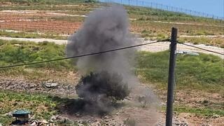 תיעוד הפיצוצים מהצד הישראלי