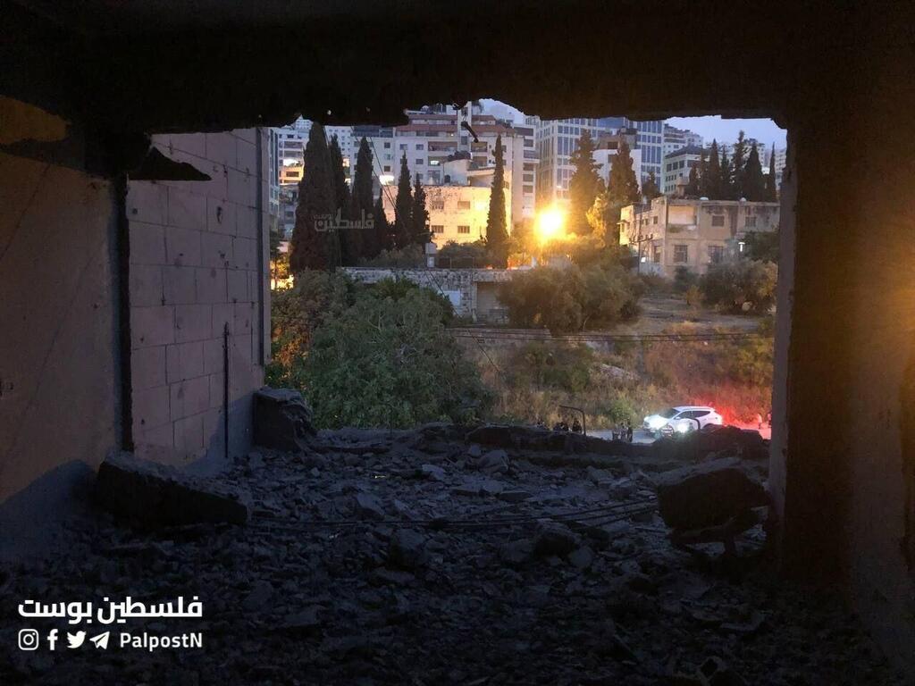 ביתו ההרוס של המחבל אוסמה טוויל בשכם
