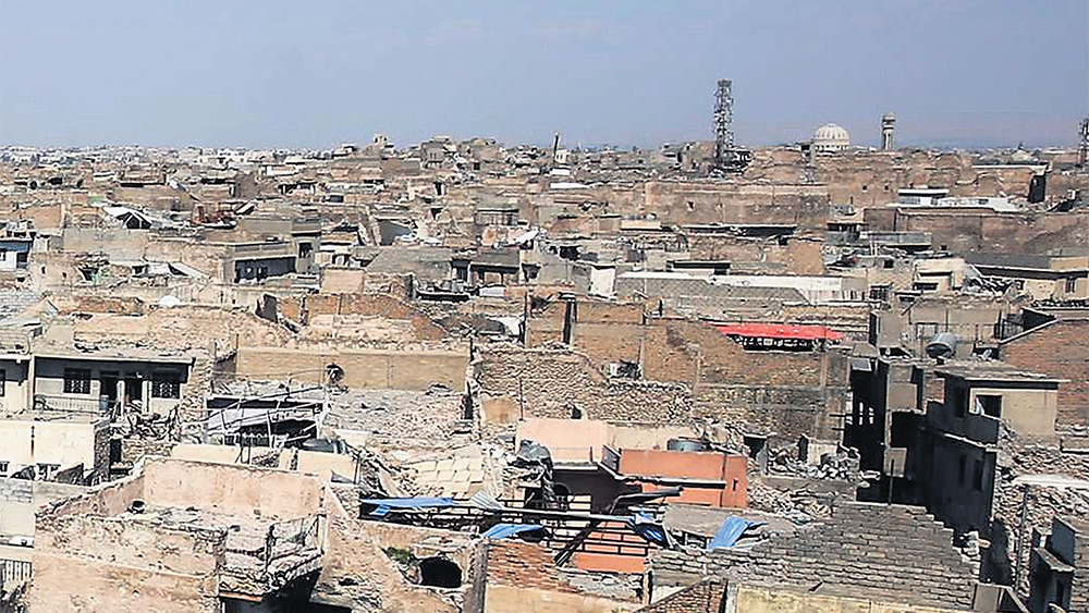 Musul'un eski kesiminde harap bir yerleşim bölgesi