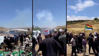 עימותים בין שוטרים לדרוזים על רקע קמת מתחם טורבינות רוח לייצור אנרגיה מתחדשת ממזרח לכפרים הדרוזים