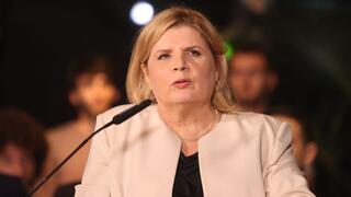 יאיר לפיד ואורנה ברביבאי באירוע מפלגת יש עתיד