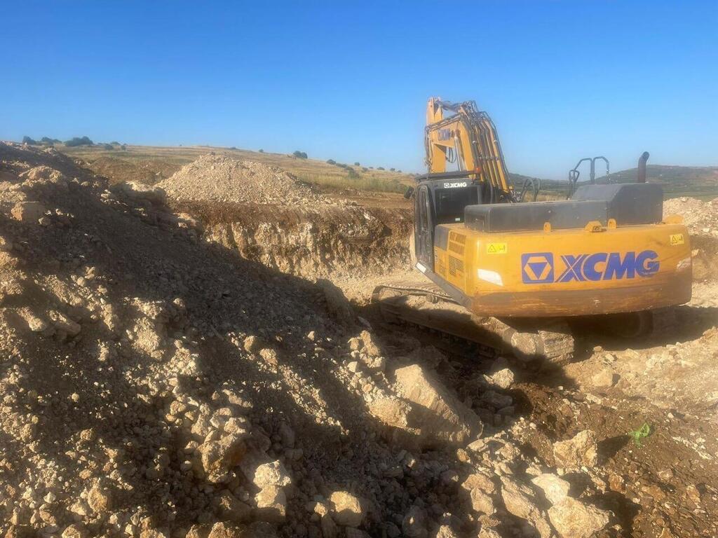 העבודות בגולן המשך ההעבודות להקמת הטורבינות ברמת הגולן