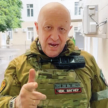 פריגוז'ין בסרטון שפירסם בסוף השבוע מהעיר רוסטוב־על־הדון | צילום: אי־אף־פי yk13479340