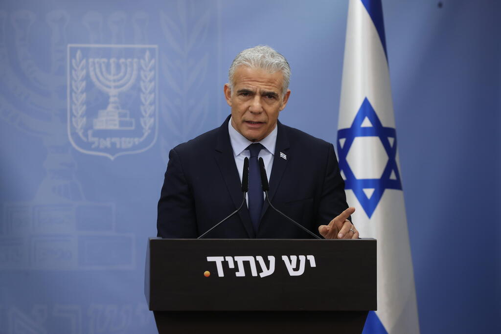 לפיד. "הם בועטים גם בחוקי היסוד שלנו" (צילום: עמית שאבי) יאיר לפיד