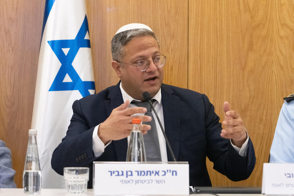 בן גביר: "כניעה לשורפי האיילון - הפסד לישראל" (צילום: שלו שלום) הוועדה לביטחון לאומי